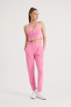 Aphrodite Fermuar Crop (Pembe)