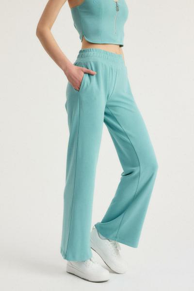 APHRODITE Geniş Paça Pantolon (Mavi)