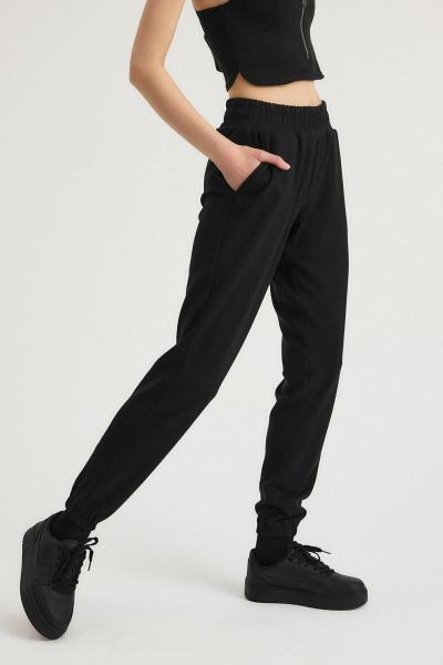 APHRODITE Lastik Paça Pantolon (Siyah)