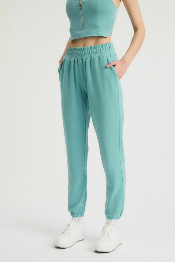 APHRODITE Lastik Paça Pantolon (Mavi)