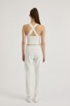 Aphrodite Lastik Pantalon (Beyaz)