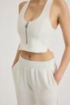 Aphrodite Lastik Pantalon (Beyaz)