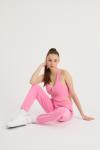 Aphrodite Lastik Pantalon (Pembe)