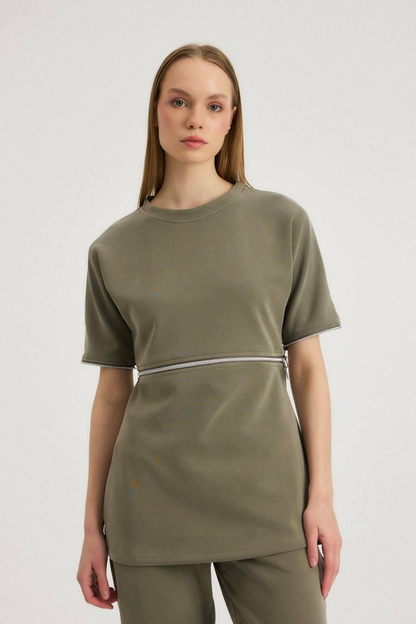 ATHENA Dönüşen Sweatshirt (Haki)