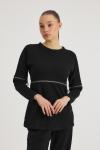 Athena Dönüşen Sweatshirt (Siyah)
