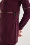 Athena Dönüşen Sweatshirt (Bordo)