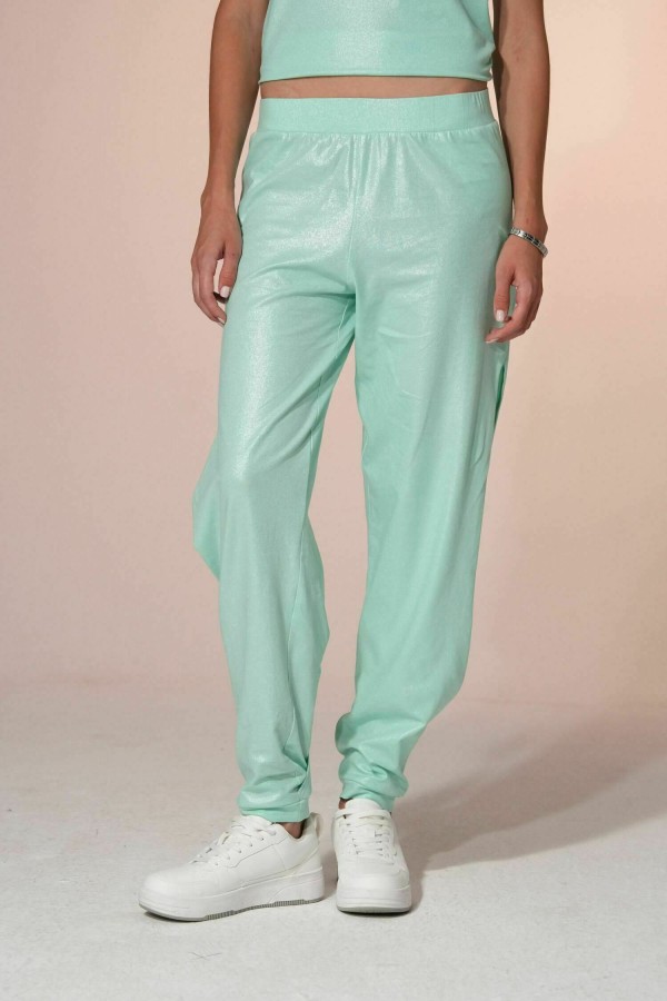 AURORA Yırtmaçlı Pantolon (Mint)