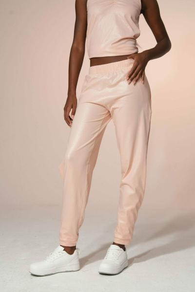 AURORA Yırtmaçlı Pantolon (Rose Gold)