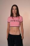HEXA Crop T-Shirt (Pembe)