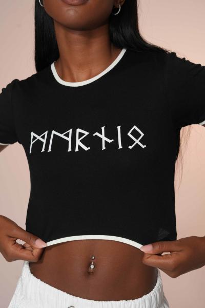 HEXA Crop T-Shirt (Siyah)