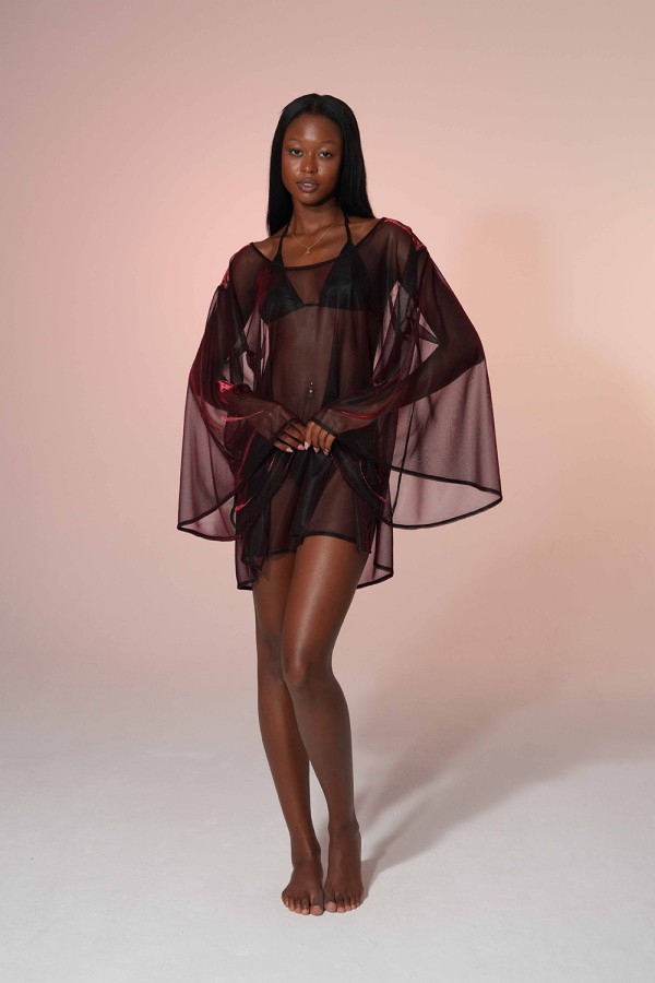 STYX Tül Elbise (Kan Kırmızı)