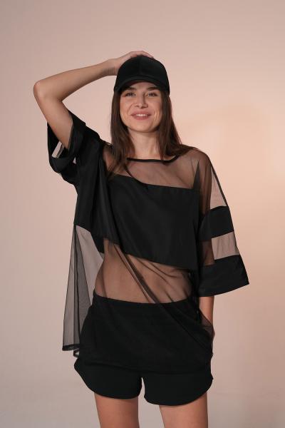 STYX Tül T-Shirt (Beyaz)